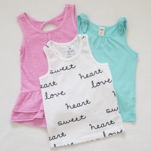 Lot 3 Toddler Girl Tank Tops 4T